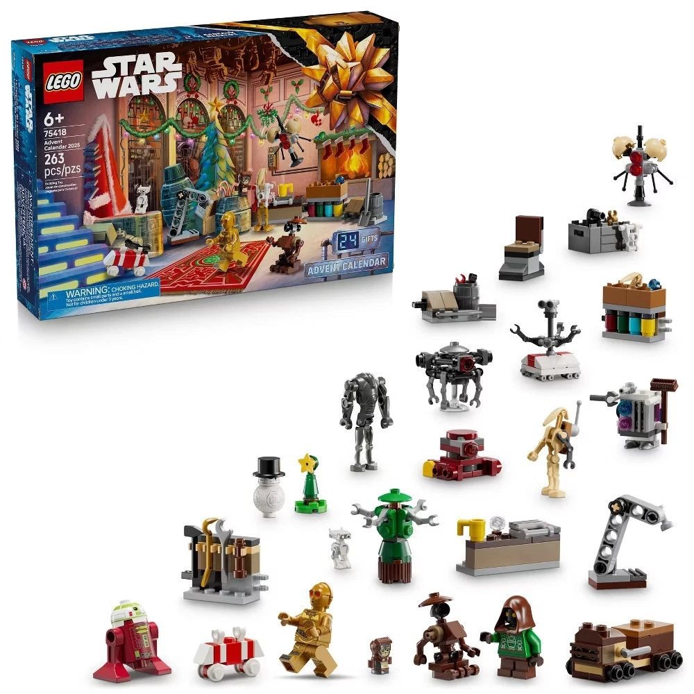 2025 LEGO Star Wars Advent Calendar # 75418 Kids 24-Gift Building Toy 263 Pieces - Picture 1 of 10